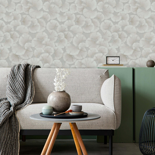 Обои в интерьере артикул 6218-2, Гинкго, МОФ Обои в интерьере артикул 6218-2, Гинкго, МОФ
