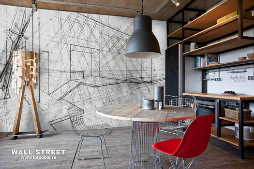 Фотообои в интерьере артикул Induction 32, ИНДУКЦИЯ / INDUCTION, Wall street Фотообои в интерьере артикул Induction 32, ИНДУКЦИЯ / INDUCTION, Wall street