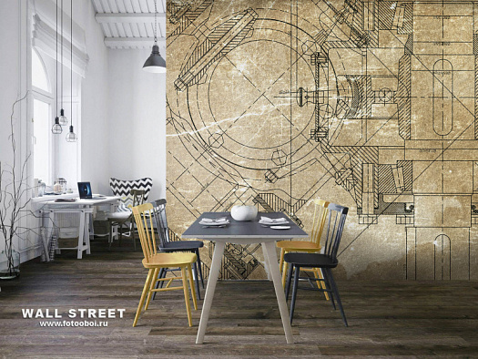 Фотообои в интерьере артикул Induction 35, ИНДУКЦИЯ / INDUCTION, Wall street Фотообои в интерьере артикул Induction 35, ИНДУКЦИЯ / INDUCTION, Wall street